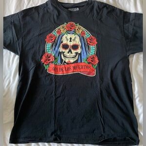 Diadelos muertos Brand 2XL Black With Skull Front Men’s